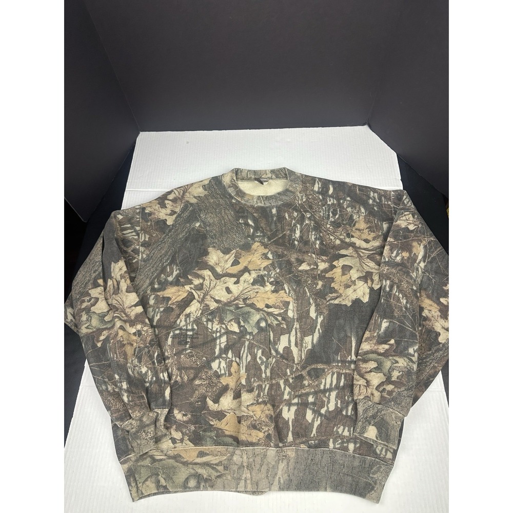 Vintage 90s Jerzees Outdoors Camo Sweatshirt Mens XL Advantage Made In USA